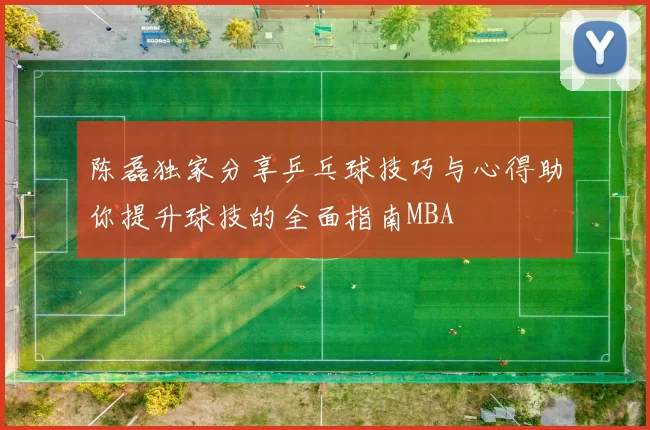 陈磊独家分享乒乓球技巧与心得助你提升球技的全面指南MBA